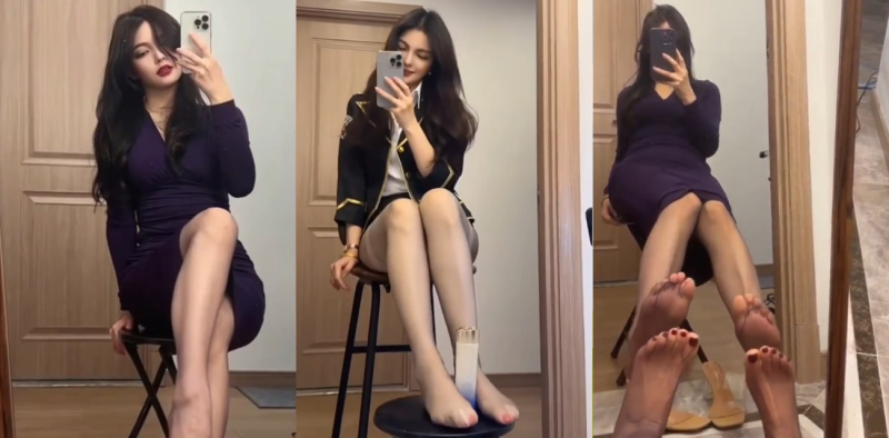 抖音知名Cos博主 NingYu 极品大长腿中俄混血女神 自拍丝足福利视频流出 上演性感大片制服诱惑！-51吃瓜网